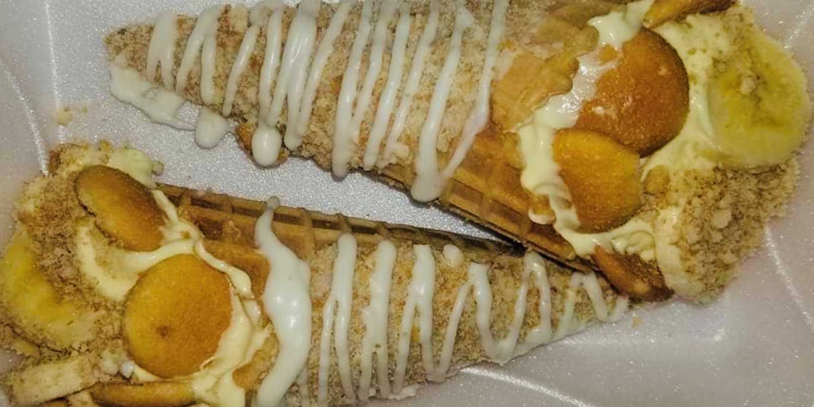 Banana Pudding Stuffed Cone